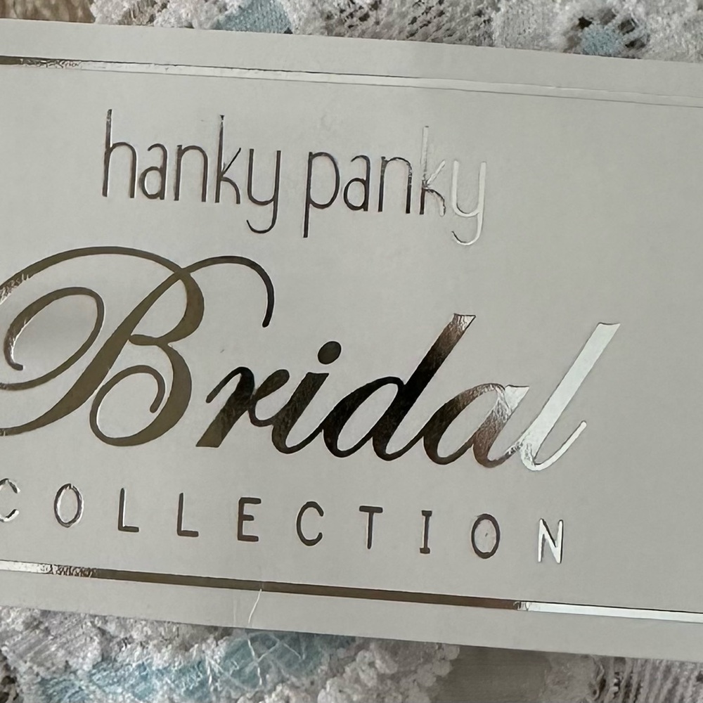 Hanky Panky Bridal Collection White Two Piece Set Small NEW - Picture 5 of 5